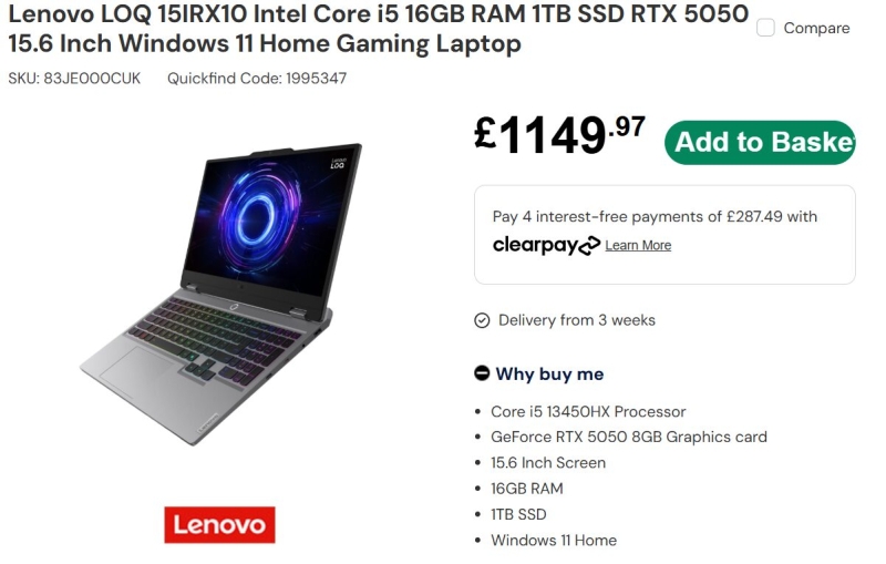 Nvidia скоро представит мобильную GeForce RTX 5050 — ноутбуки с ней уже показались в магазинах
