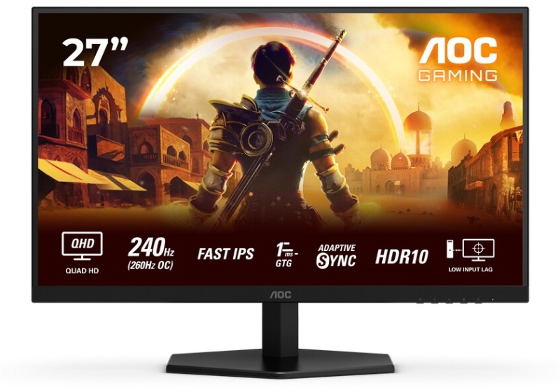 AOC представила тройку доступных игровых мониторов G4 и G42 с разрешением QHD и частотой до 300 Гц