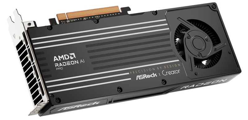 ASRock представила «турбированную» видеокарту Radeon AI Pro R9700 Creator для профессионалов