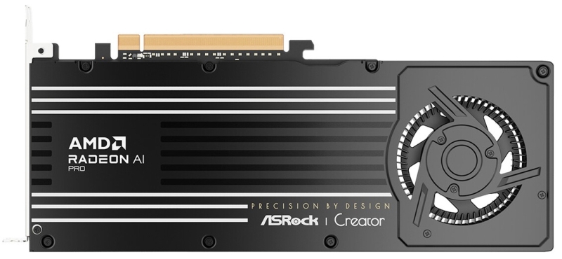 ASRock представила «турбированную» видеокарту Radeon AI Pro R9700 Creator для профессионалов