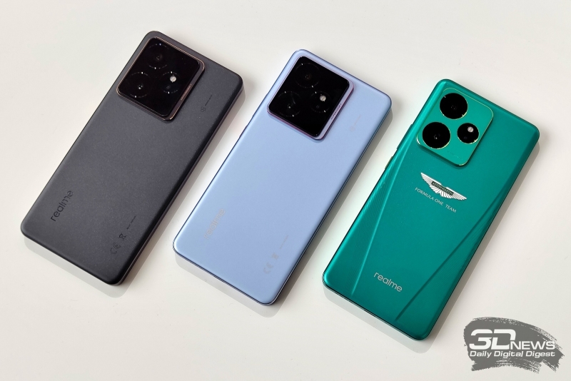 В России дебютировал флагман Realme GT 7 по цене от 60 000 рублей, а также более доступный GT 7T